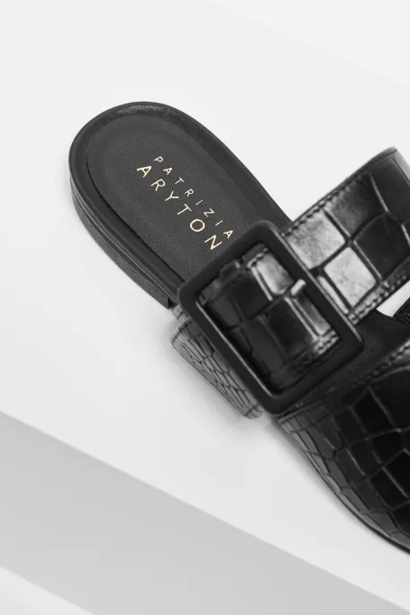 Boty z přírodní kůže s nastavitelným páskem