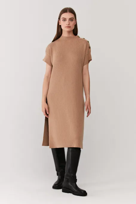 Pleteni tunika z merino vlny