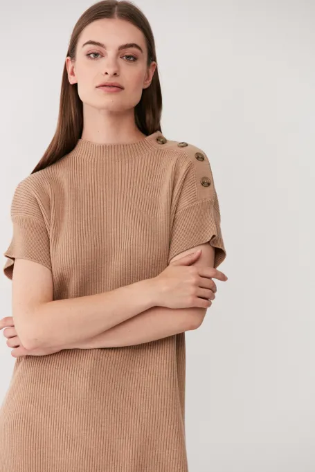 Pleteni tunika z merino vlny