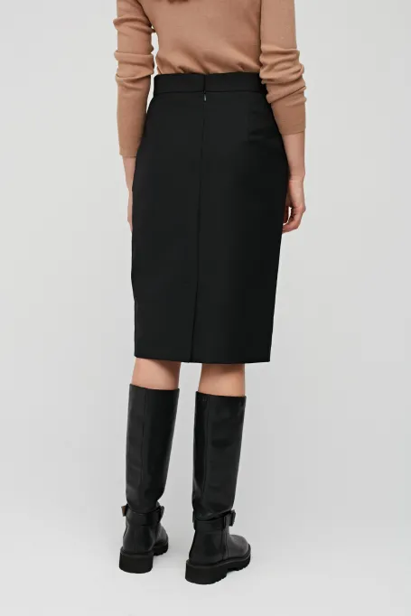 Černá sukně Karin k obleku z panenské vlny
