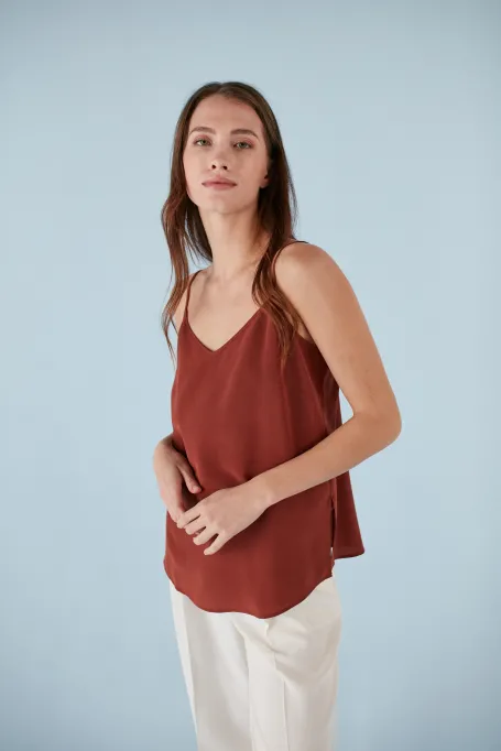 Hedvábný top