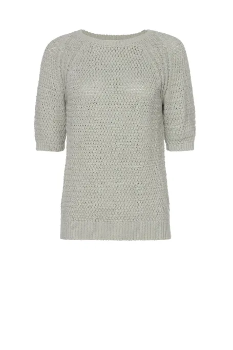 Bavlněný svetr s krátkým rukávem