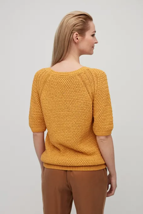 Bavlněný svetr s krátkým rukávem