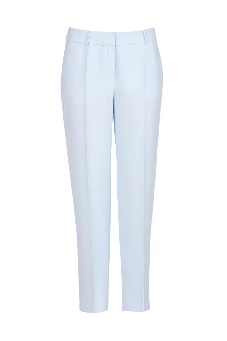 Světle modré oblekové kalhoty