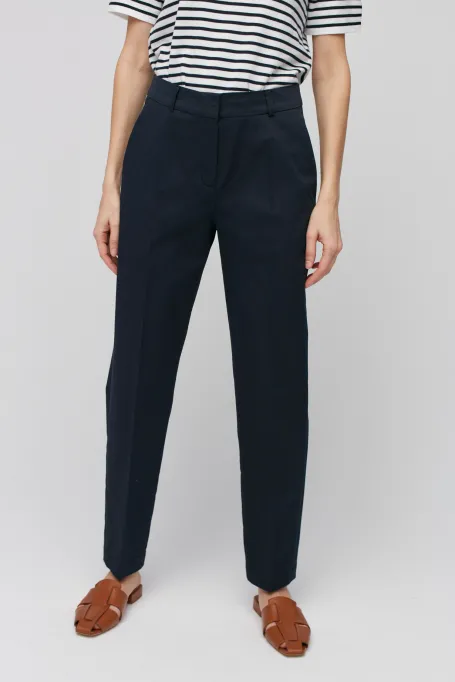 Námořnické modré bavlněné kalhoty