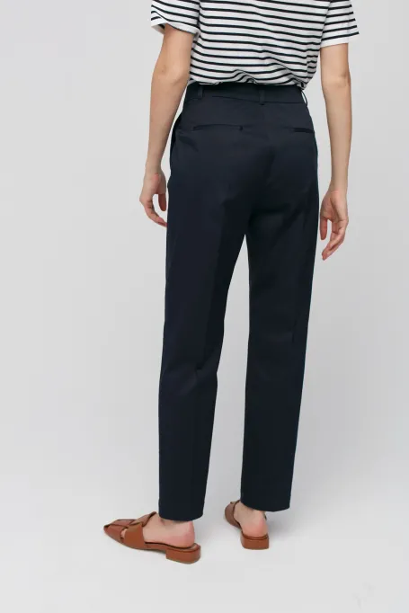 Námořnické modré bavlněné kalhoty