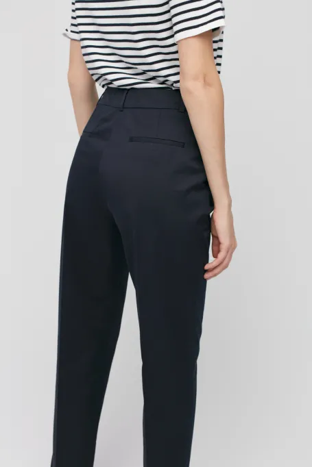 Námořnické modré bavlněné kalhoty