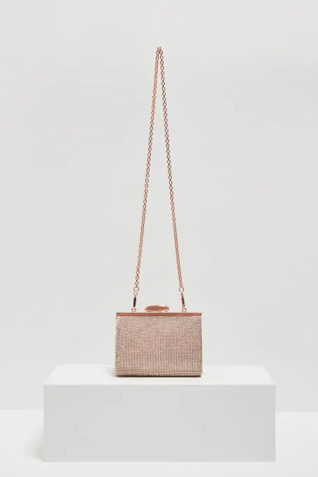 Mini kabelka ve zlaté barvě