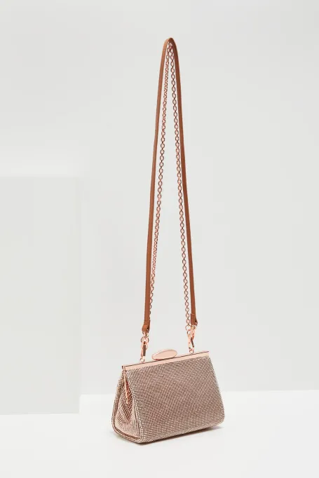 Mini kabelka ve zlaté barvě