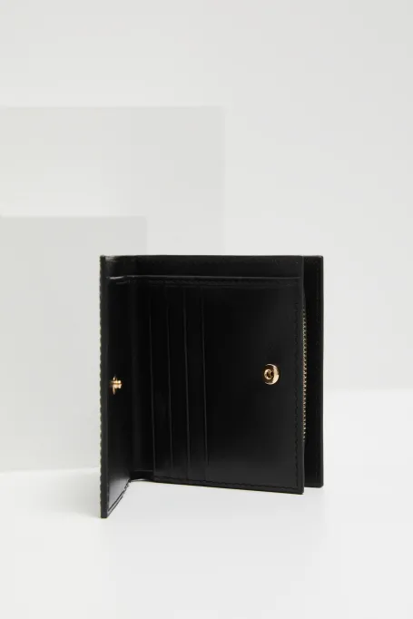 Černá peněženka z hladké kůže