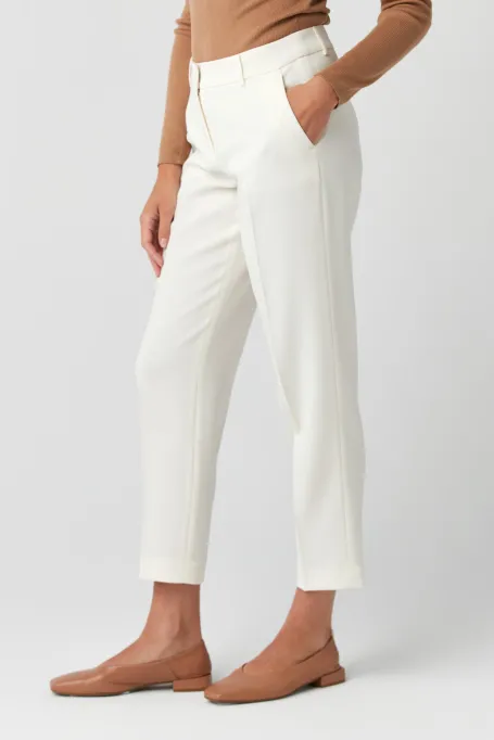 Bílé elegantní oblekové kalhoty Lotto
