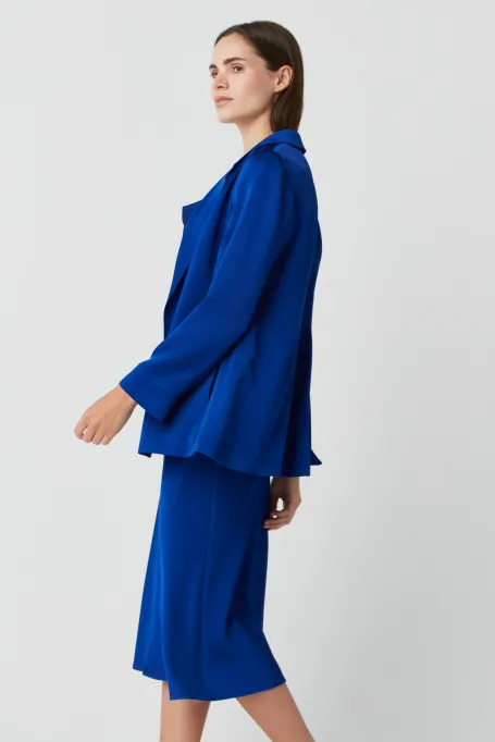 Nezapínané sako k šatům