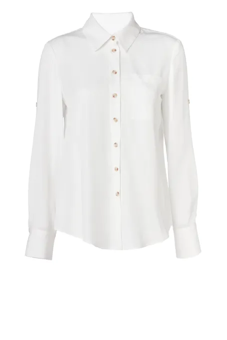 Bílá košile z lyocellu