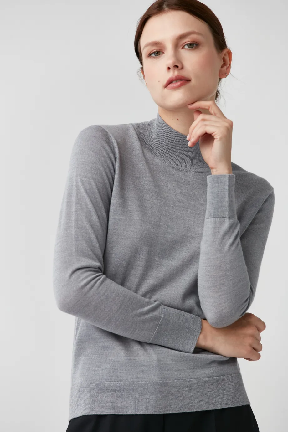 Roláková blůzka z merino vlny Julia Roláková blůzka z merino vlny Julia