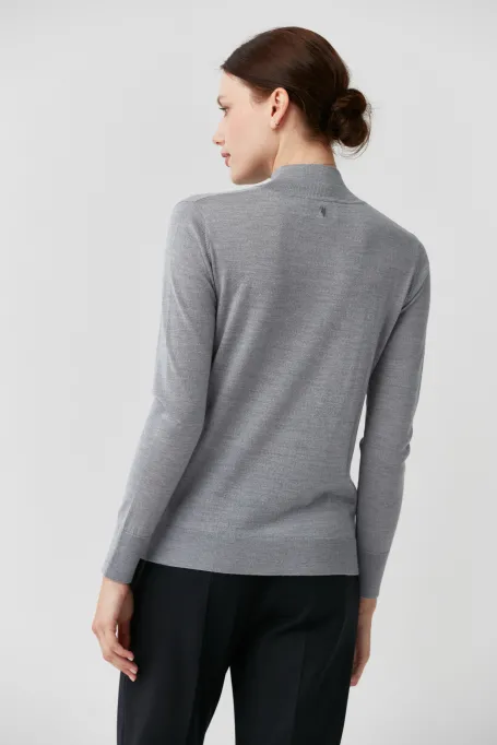 Roláková blůzka z merino vlny Julia Roláková blůzka z merino vlny Julia