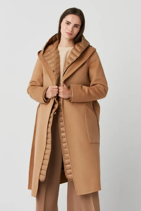 Lehká péřová bunda s kapucí Mila