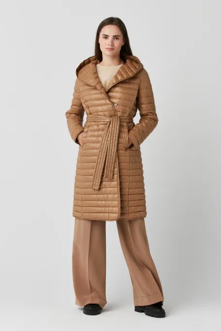 Lehká péřová bunda s kapucí Mila