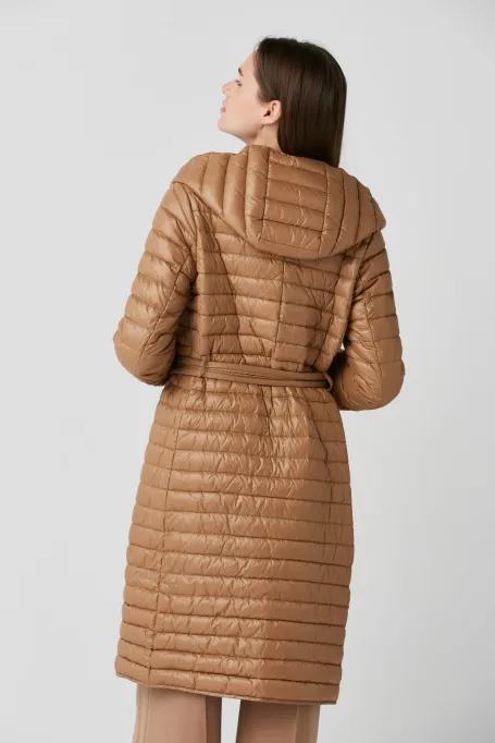 Lehká péřová bunda s kapucí Mila