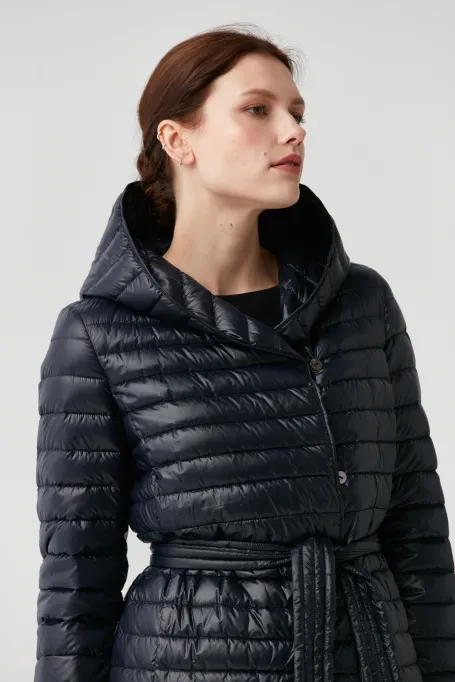 Lehká péřová bunda s kapucí Mila