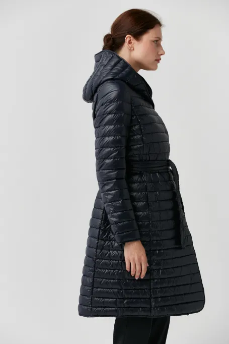 Lehká péřová bunda s kapucí Mila