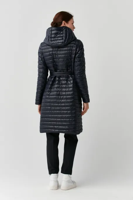 Lehká péřová bunda s kapucí Mila