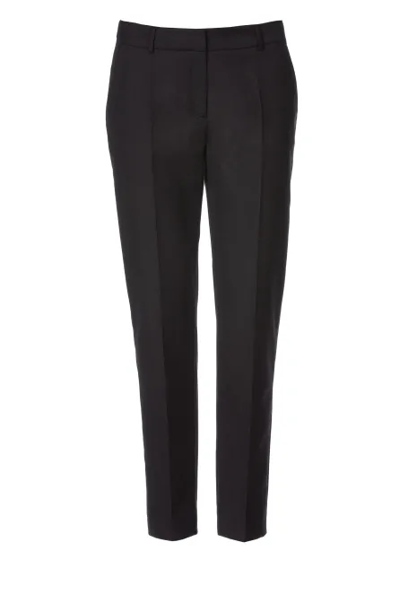 Černé vlněné oblekové kalhoty Lotto