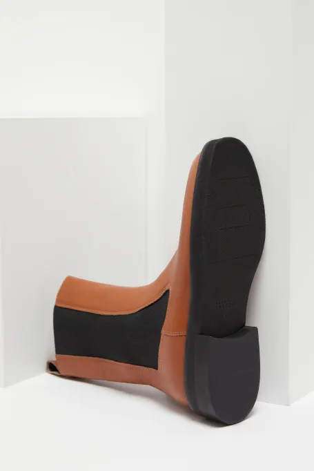 Kožené chelsea boots