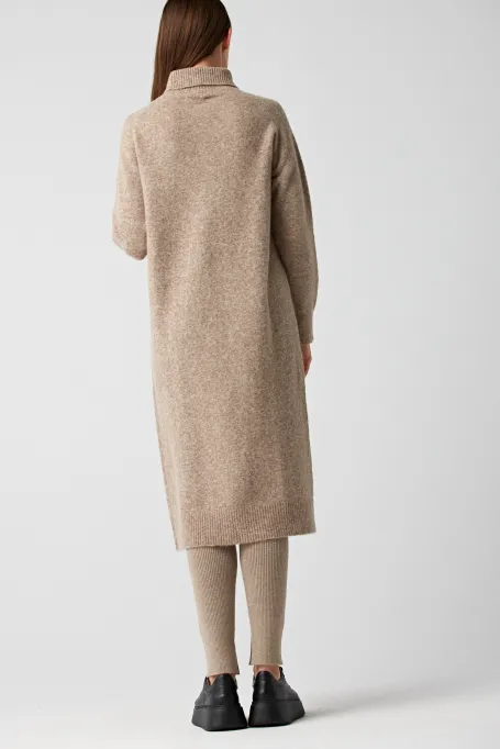 Pletená tunika s alpakou rolák
