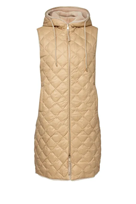 Oboustranná vesta z vlny teddy bear