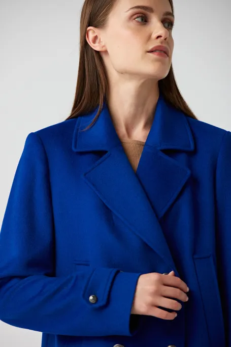 Dvouřadá vlněná bunda Clara