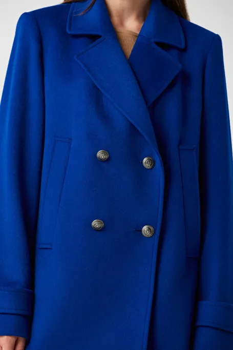 Dvouřadá vlněná bunda Clara