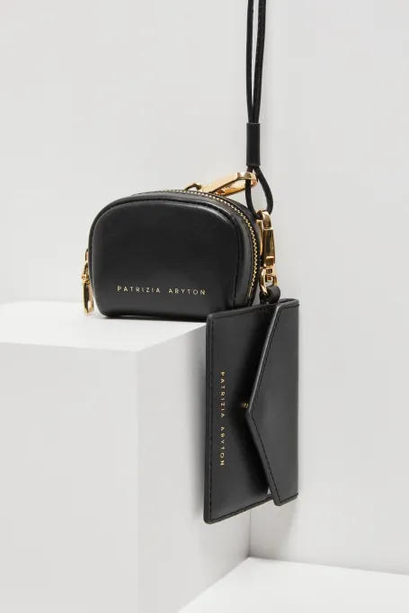 Kožená mini sada na kartu, dokumenty, sluchátka