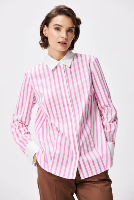 Bavlněná košile s pruhy