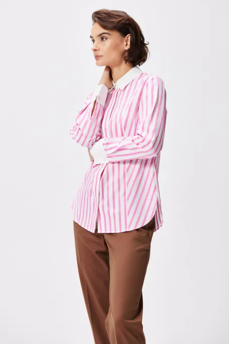 Bavlněná košile s pruhy