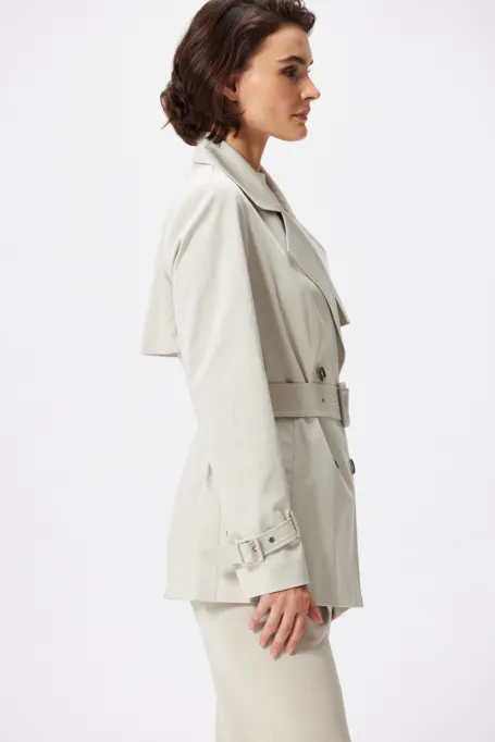 Krátký trenčkot s páskem