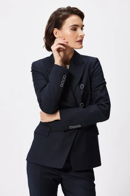 Námořnické dvouřadé sako k obleku Sophie