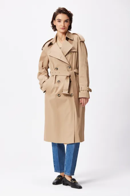 Kabát trenčkot s páskem Marie