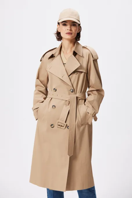 Kabát trenčkot s páskem Marie