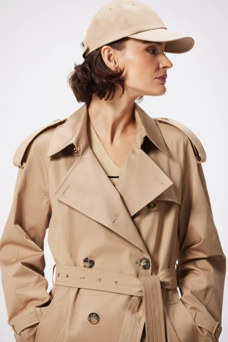 Kabát trenčkot s páskem Marie