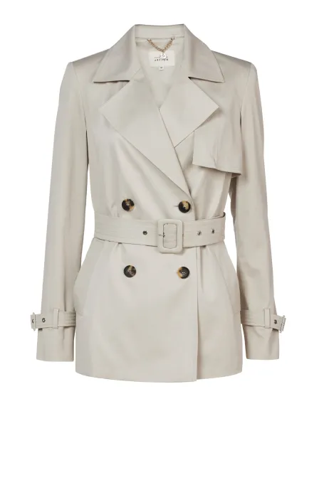 Krátký trenčkot s páskem