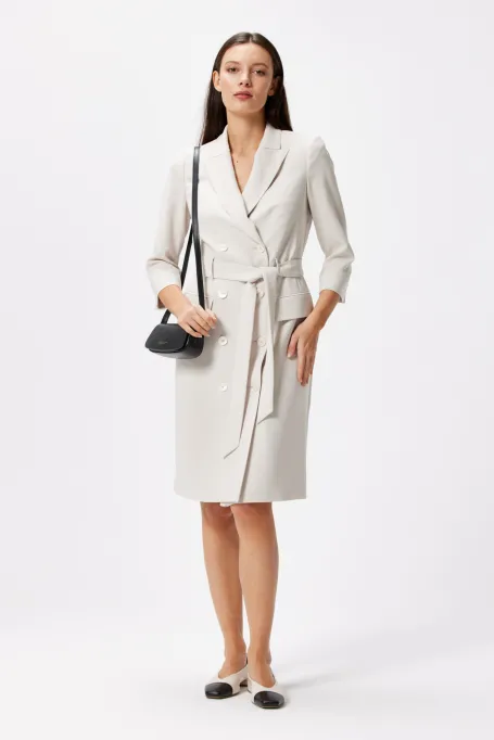 Dvouřadové šaty s páskem Elise