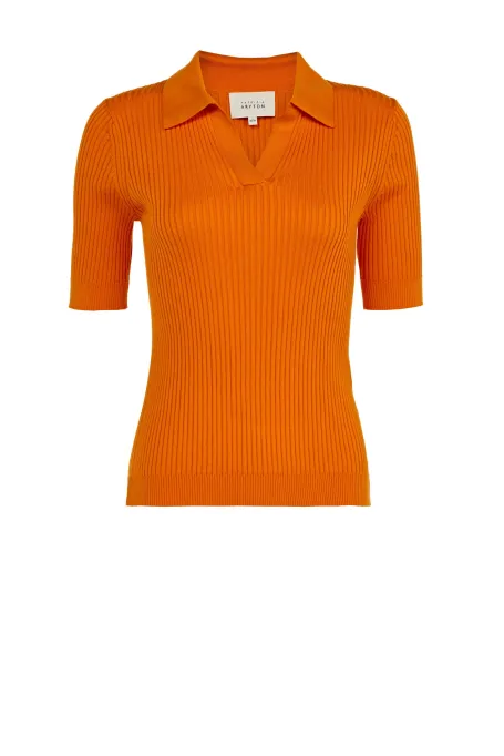 Oranžová polo halenka
