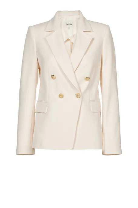 Bílé projmuté sako