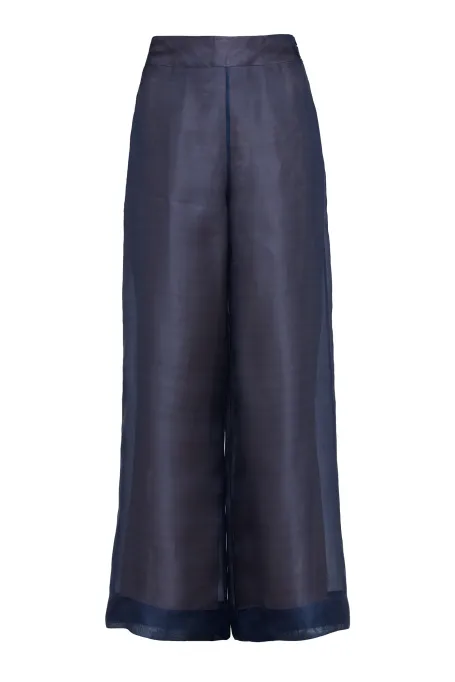 Široké oblekové kalhoty