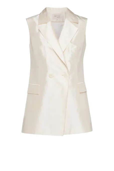 Hedvábná vesta k obleku