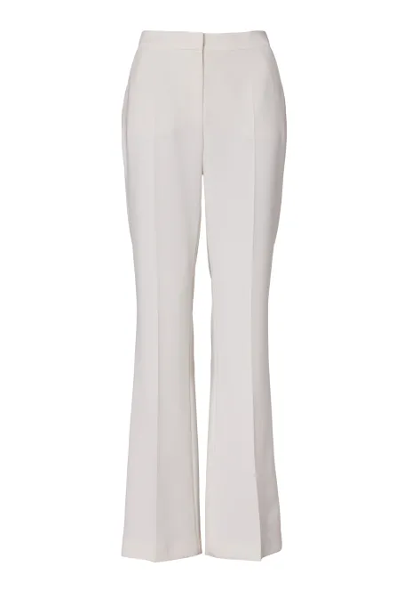 Bílé oblekové kalhoty