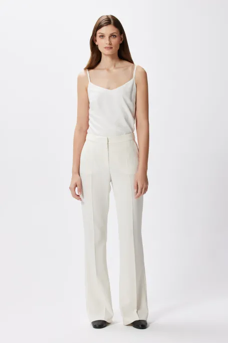 Bílé oblekové kalhoty