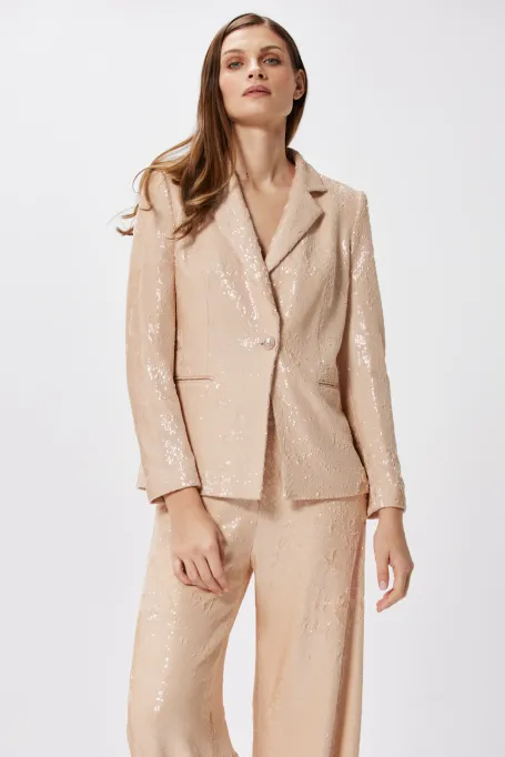 Flitrové sako k obleku