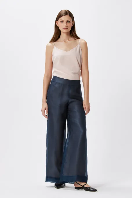 Široké oblekové kalhoty