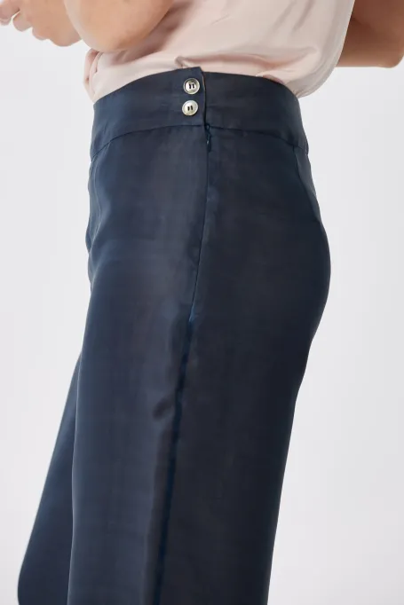 Široké oblekové kalhoty